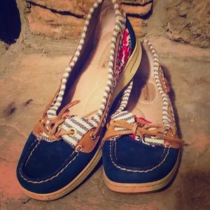 Sperry Floral Slip-On Boat Shoes